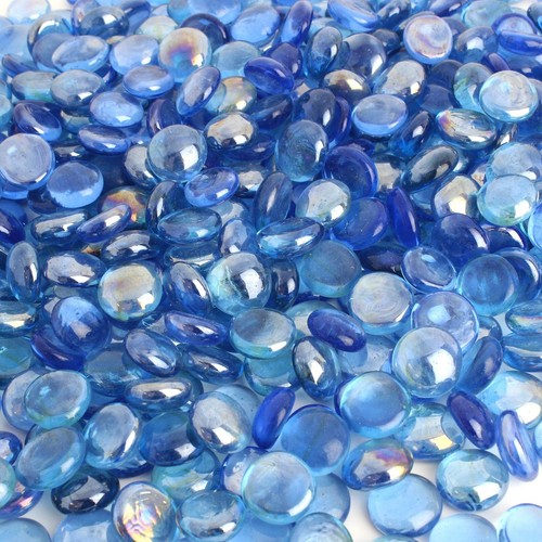 Ciottoli vetro blu premium - di,