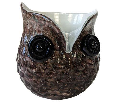 Vaso gufo murano vintage - vaso,