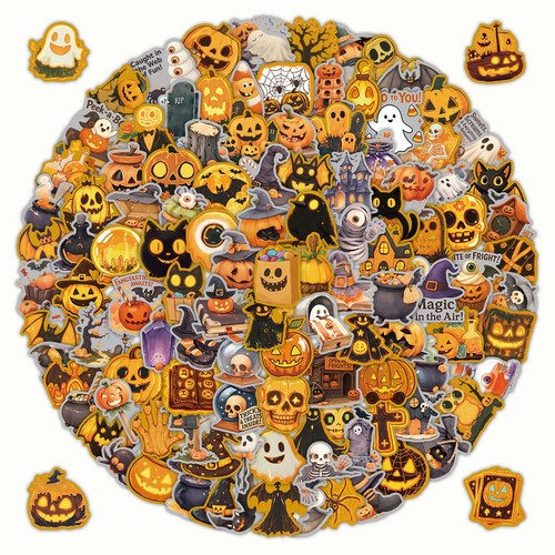 Confezione adesivi halloween - adesivi,