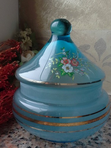 Bonbonnière vintage vetro - bonbonnière,