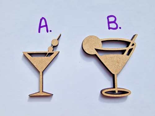 Cocktail vetro forma taglio - vetro,