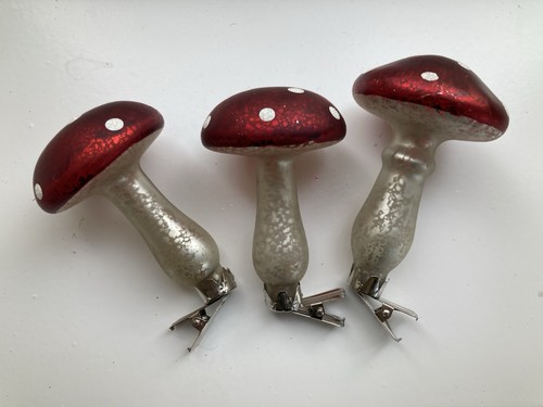 Glass mushroom toadstool - glass,