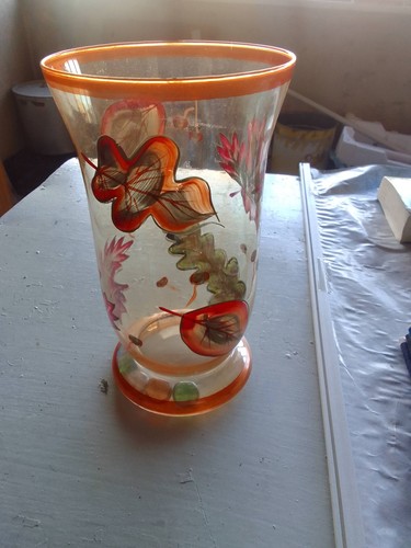 Vaso vetro con - vaso, in