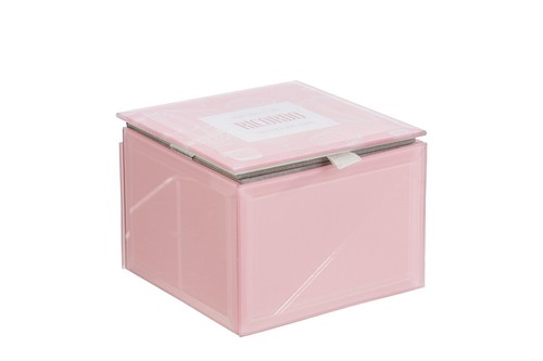Scatola vetro rosa - scatola,