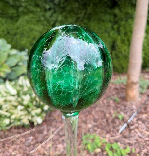 Sfera vetro ottica verde - sfera,