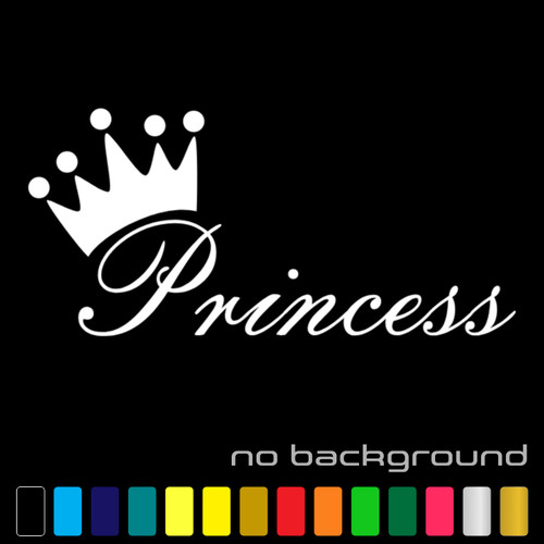 Adesivo principessa vinile