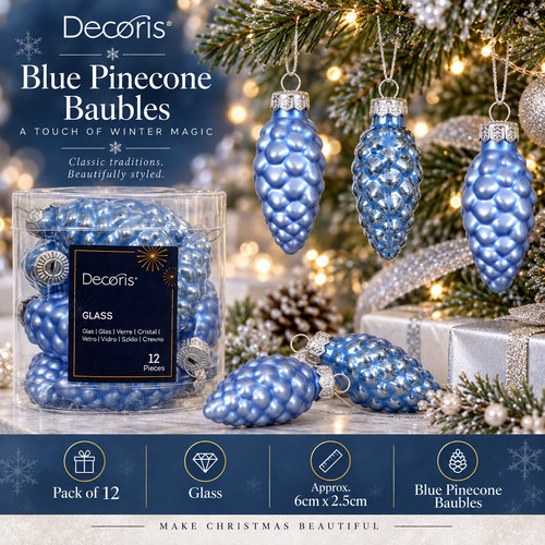 Palline albero natale vetro - palline, di