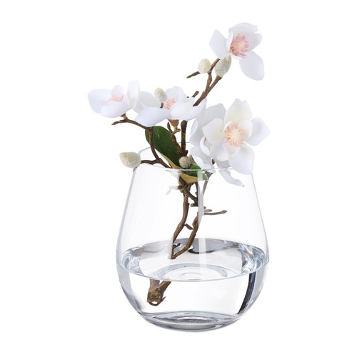 Vaso vetro fiori freschi - vaso,